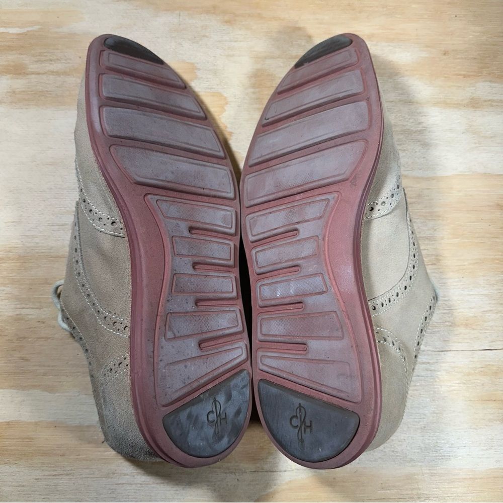 Cole Haan Tan Lunargrand Wingtip Suede Brogue Shoes Men’s Size 9.5 - Picture 6 of 8